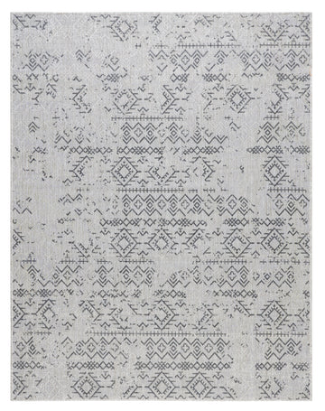 Quick Dry Durable Indoor Outdoor Rug for Patio and Deck Easy to Clean Transitional Grey