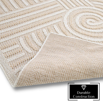 Quick Dry Indoor Outdoor Rug for Patio Backyard Deck Balcony Terrace Garden Pool Side Summer Extra Durable UV Protected Easy to Clean - Erbanica