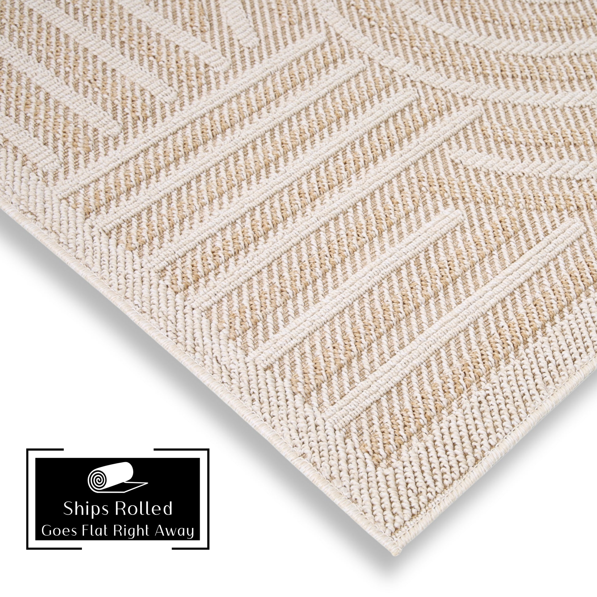 Quick Dry Indoor Outdoor Rug for Patio Backyard Deck Balcony Terrace Garden Pool Side Summer Extra Durable UV Protected Easy to Clean - Erbanica