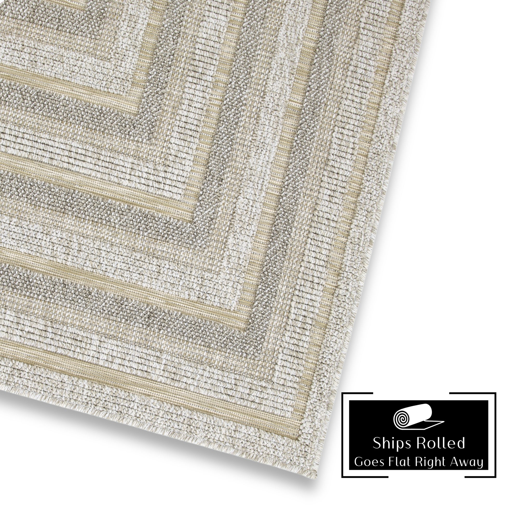 Quick Dry Indoor Outdoor Rug for Patio Backyard Deck Balcony Terrace Garden Pool Side Summer Extra Durable UV Protected Easy to Clean - Erbanica