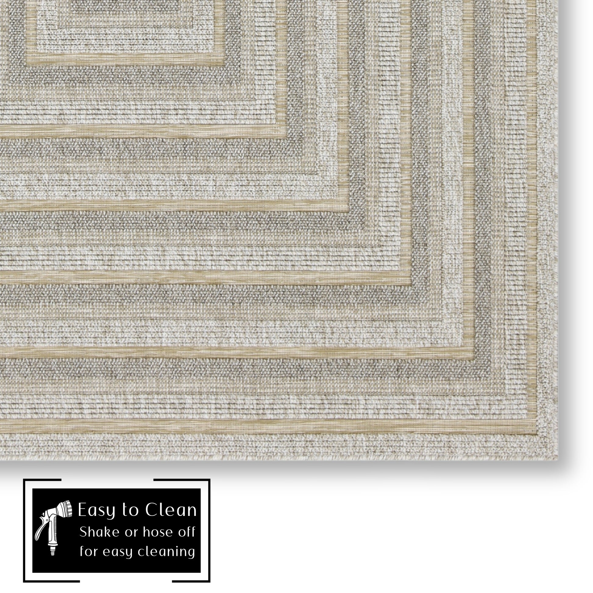 Quick Dry Indoor Outdoor Rug for Patio Backyard Deck Balcony Terrace Garden Pool Side Summer Extra Durable UV Protected Easy to Clean - Erbanica