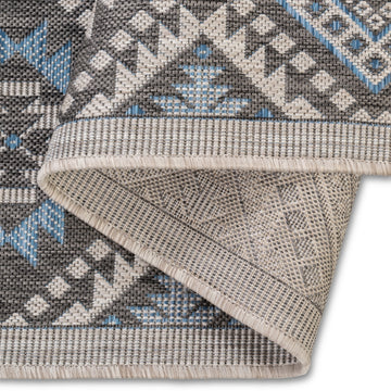 Modern Persian Blue Premium Indoor-Outdoor Rug