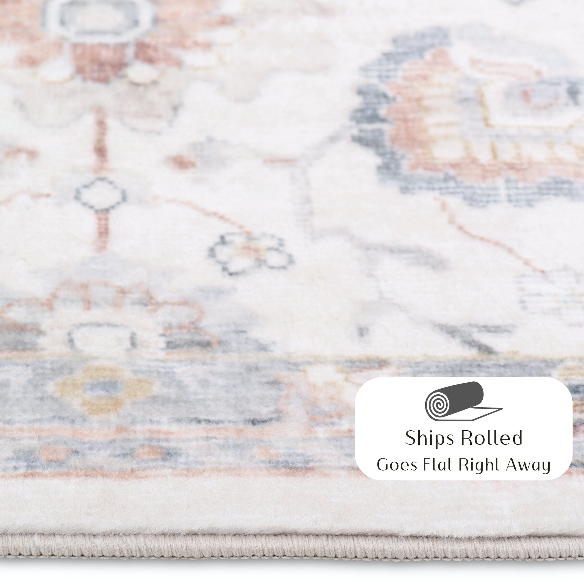 Ultra Soft Touch Durable Transitional Multicolor Indoor Area Rug Carpet for Living Room, Bedroom, Kids Room