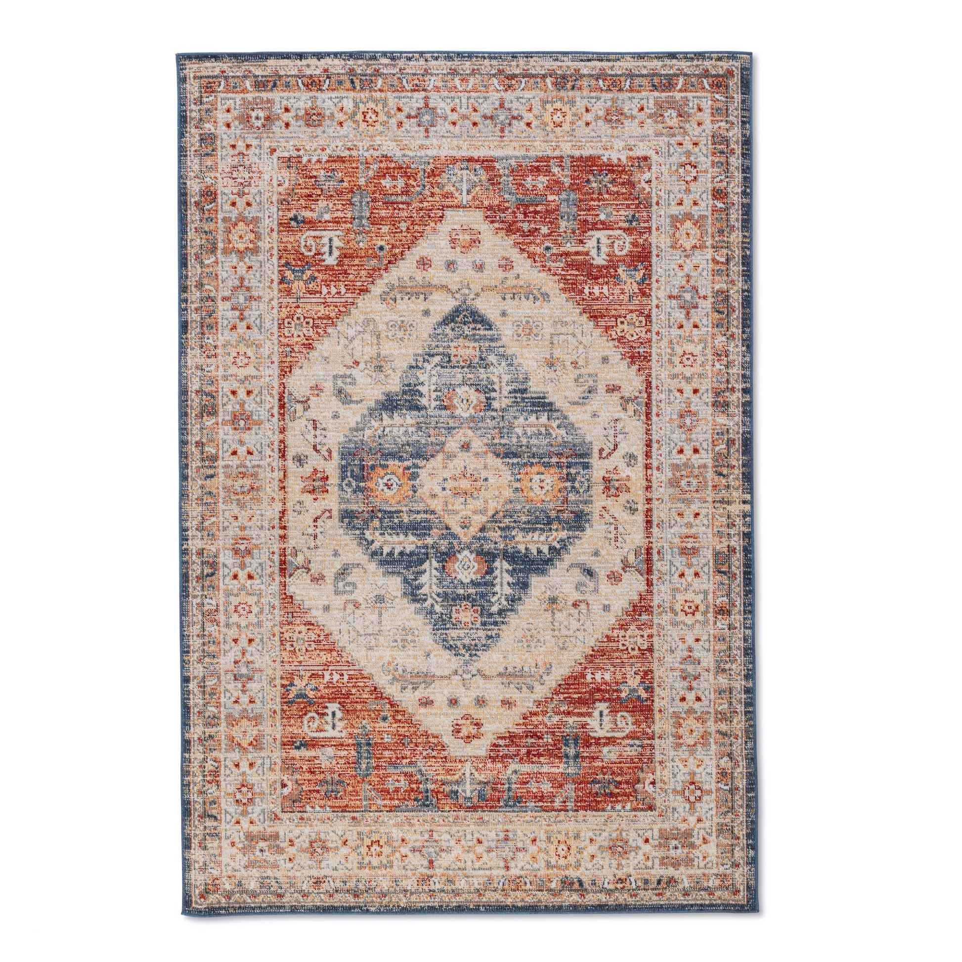 Salsa Transitional Red Premium Soft Touch Indoor Rug for Living Room, Bedroom, Kids' Room and Office - Easy to Clean, Extra Durable, and UV Protected for Indoor-Outdoor use