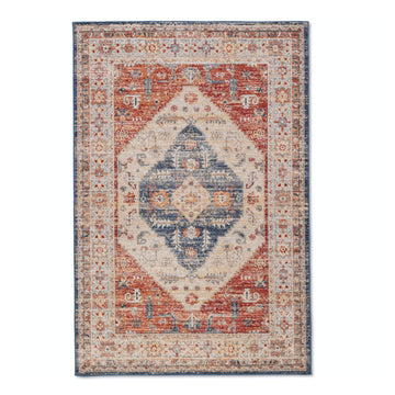 Salsa Transitional Red Premium Soft Touch Indoor Rug for Living Room, Bedroom, Kids' Room and Office - Easy to Clean, Extra Durable, and UV Protected for Indoor-Outdoor use