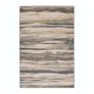 Salsa Abstract Ivory Premium Soft Touch Indoor Rug for Living Room, Bedroom, Kids' Room and Office - Easy to Clean, Extra Durable, and UV Protected for Indoor-Outdoor use