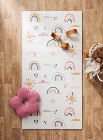 Kids Puzzle Play Mat - Multicolor Rainbow Sunshine - ExclusiveOffer - Erbanica