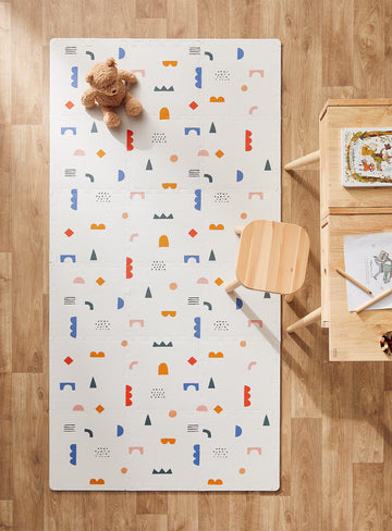 Kids Puzzle Play Mat - Bright Cheerful Shapes - ExclusiveOffer - Erbanica