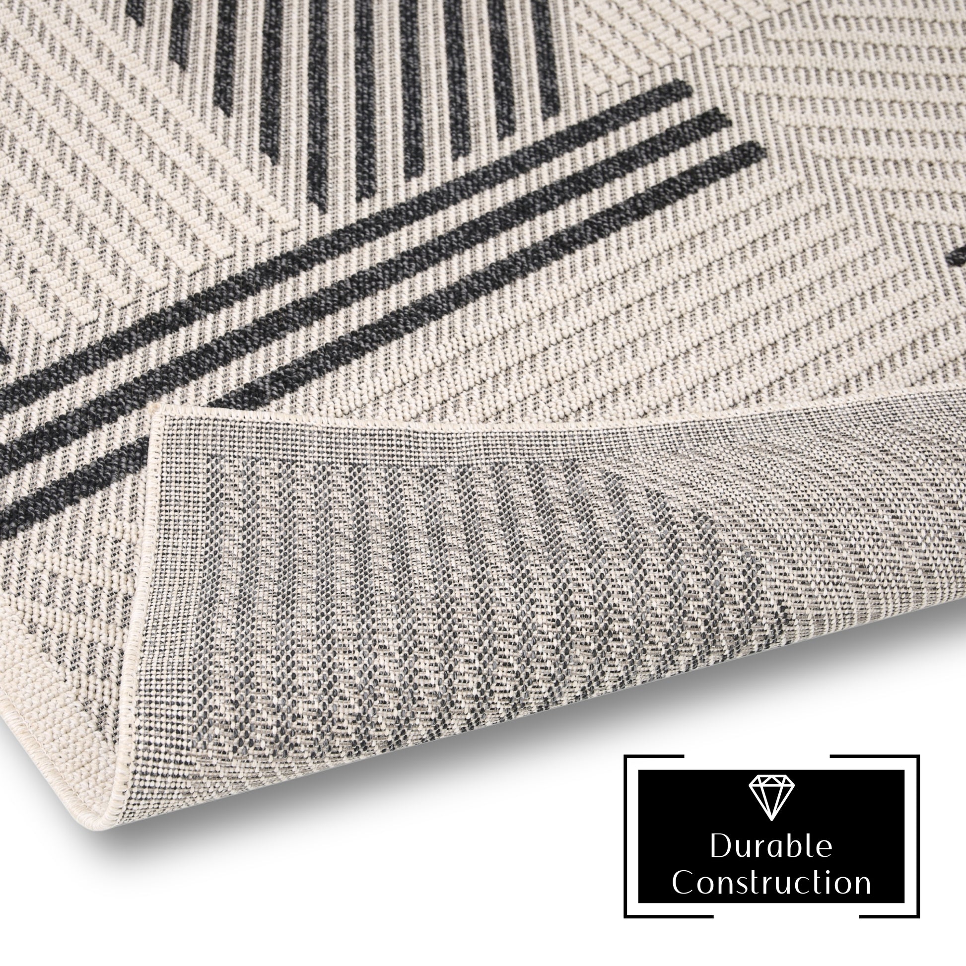 Quick Dry Indoor Outdoor Rug for Patio Backyard Deck Balcony Terrace Garden Pool Side Summer Extra Durable UV Protected Easy to Clean - Erbanica