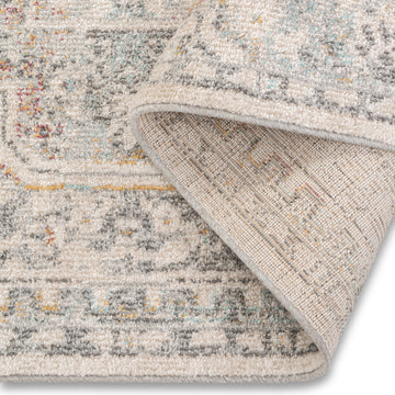 Whimsical Warm Teal Runner Rug - Erbanica