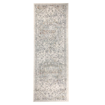 Whimsical Warm Teal Runner Rug - Erbanica