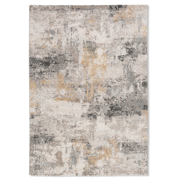 Modern Charcoal Distressed Rug - Erbanica