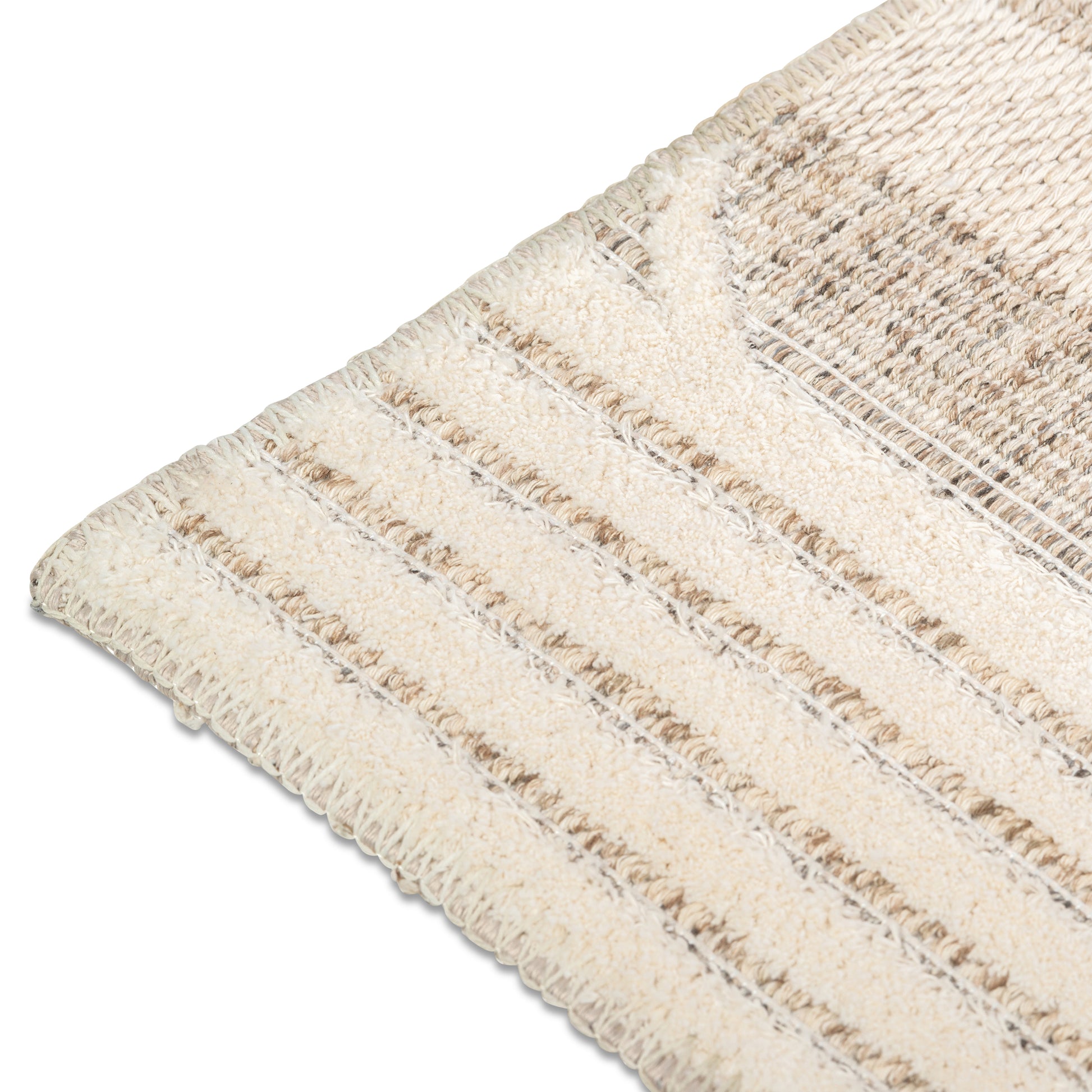 Erbanica Eco-friendly Geometric ZigZag Recycled Cotton Rug for Living Room, Bedroom, Home Office | Non Slip, Soft-Textured, Sustainable Area Rug