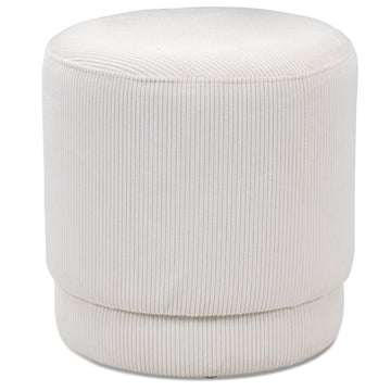 Lume Pearl Retro Round Corduroy Pouf