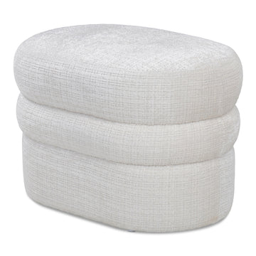Loft Linen Bouclé 25" Bench Pouf