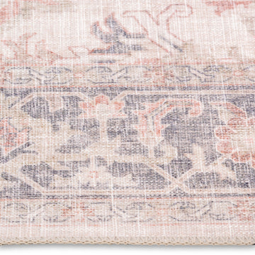 Vintage Coral Premium Washable Rug
