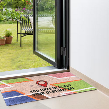 Matologie Location Map Easy Clean Indoor-Outdoor Door Mat