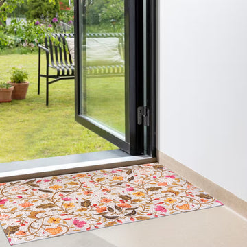 Matologie Fresh Floral Easy Clean Indoor-Outdoor Door Mat