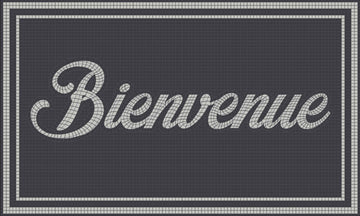 Matologie Charcoal Bienvenue Easy Clean Indoor-Outdoor Door Mat