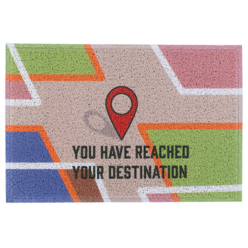 Matologie Location Map Easy Clean Indoor-Outdoor Door Mat