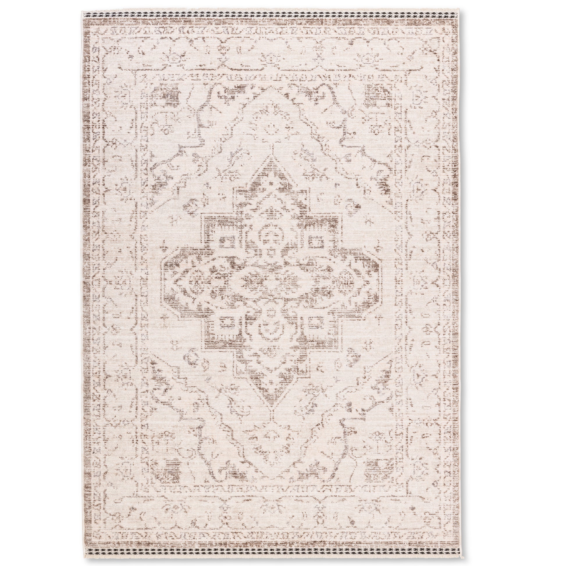 Calm Cream Taupe Heriz Rug - Erbanica