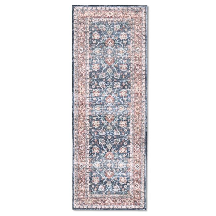 Boho Ultra Soft Plush Deep Blue Runner Rug - Erbanica