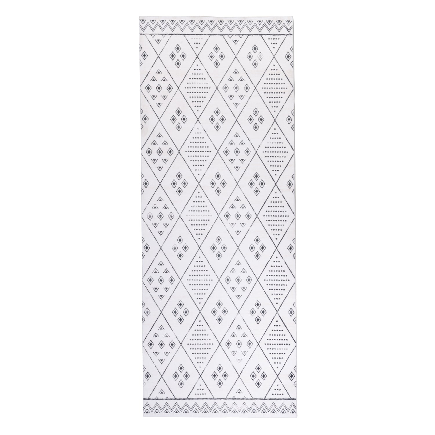 Boho Ultra Soft Plush Grey Runner Rug - Erbanica