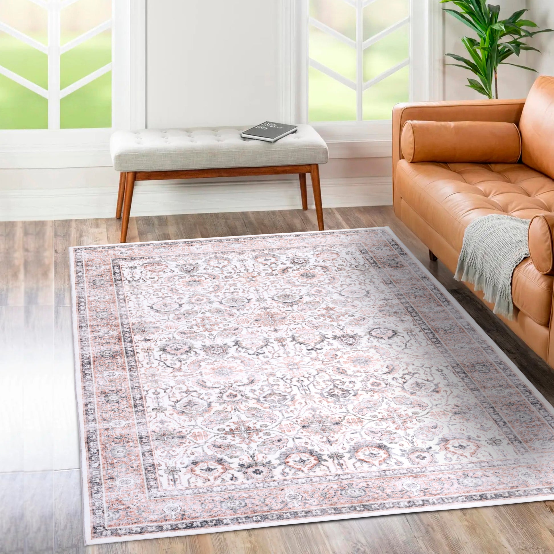 Ultra Soft Touch Durable Transitional Multicolor Indoor Area Rug Carpet for Living Room, Bedroom, Kids Room
