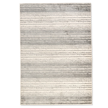 Geometric Stripes Soft Ivory Grey Indoor Rug - ExclusiveOffer - Erbanica