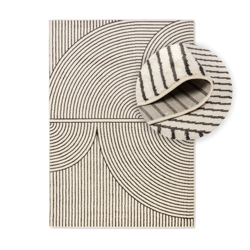 Mid-century Soft Charcoal Indoor Rug - ExclusiveOffer - Erbanica