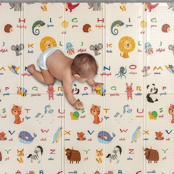 Multicolor Animal Alphabets Reversible Baby Play Mat - Erbanica