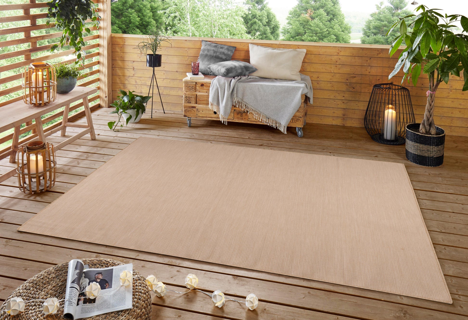 Calypso Beige Indoor Outdoor Rug - Erbanica