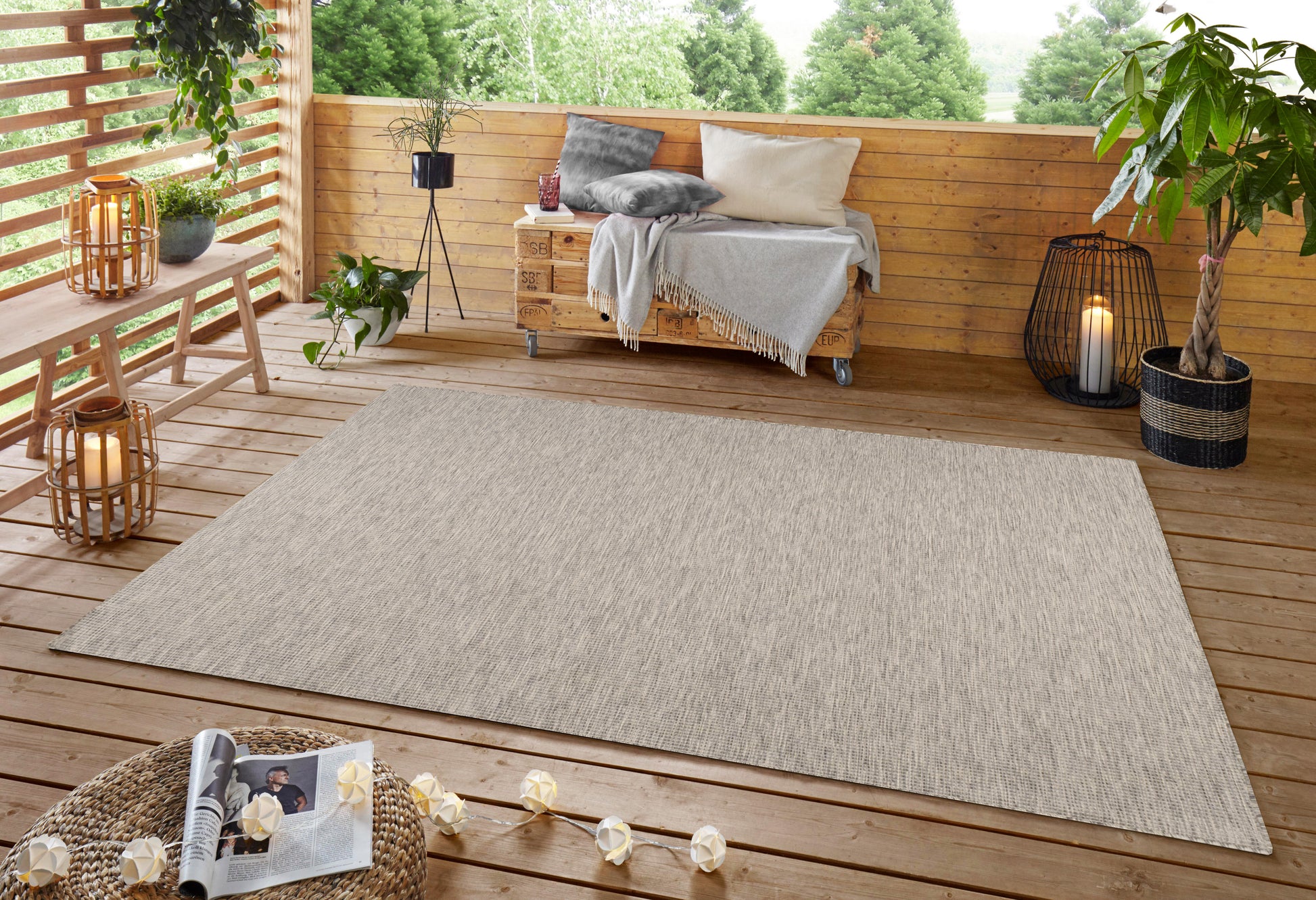 Calypso Silver Indoor Outdoor Rug - Erbanica