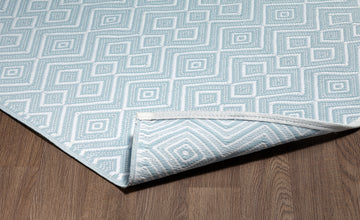 Indoor/Outdoor Blue White Reversible Rug Outdoor Area Rug, Outdoor carpet, outdoor mat, picnic mat