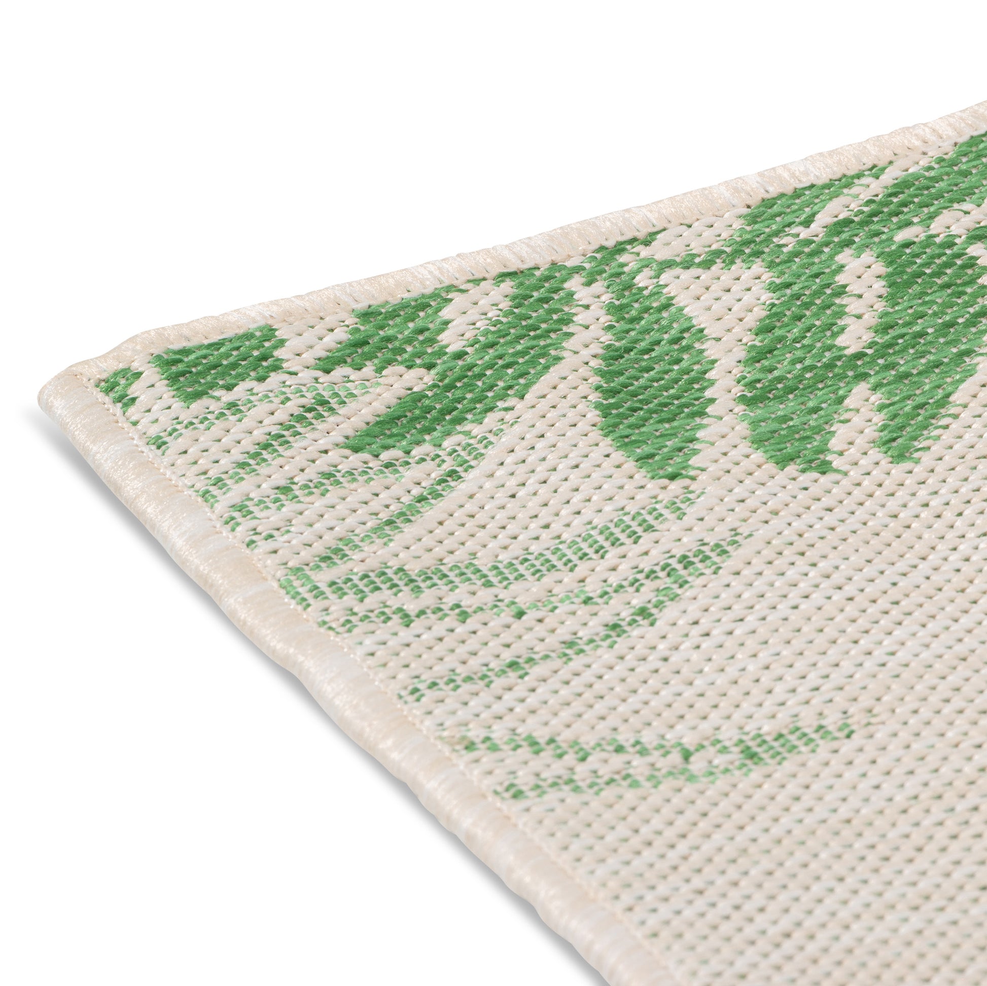Quick Dry Green Palm Indoor Outdoor Rug for Patio Backyard Deck Balcony Terrace