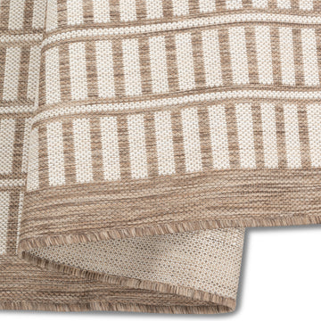 Quick Dry Basket Weave Indoor Outdoor Rug for Patio Backyard Deck Balcony Terrace