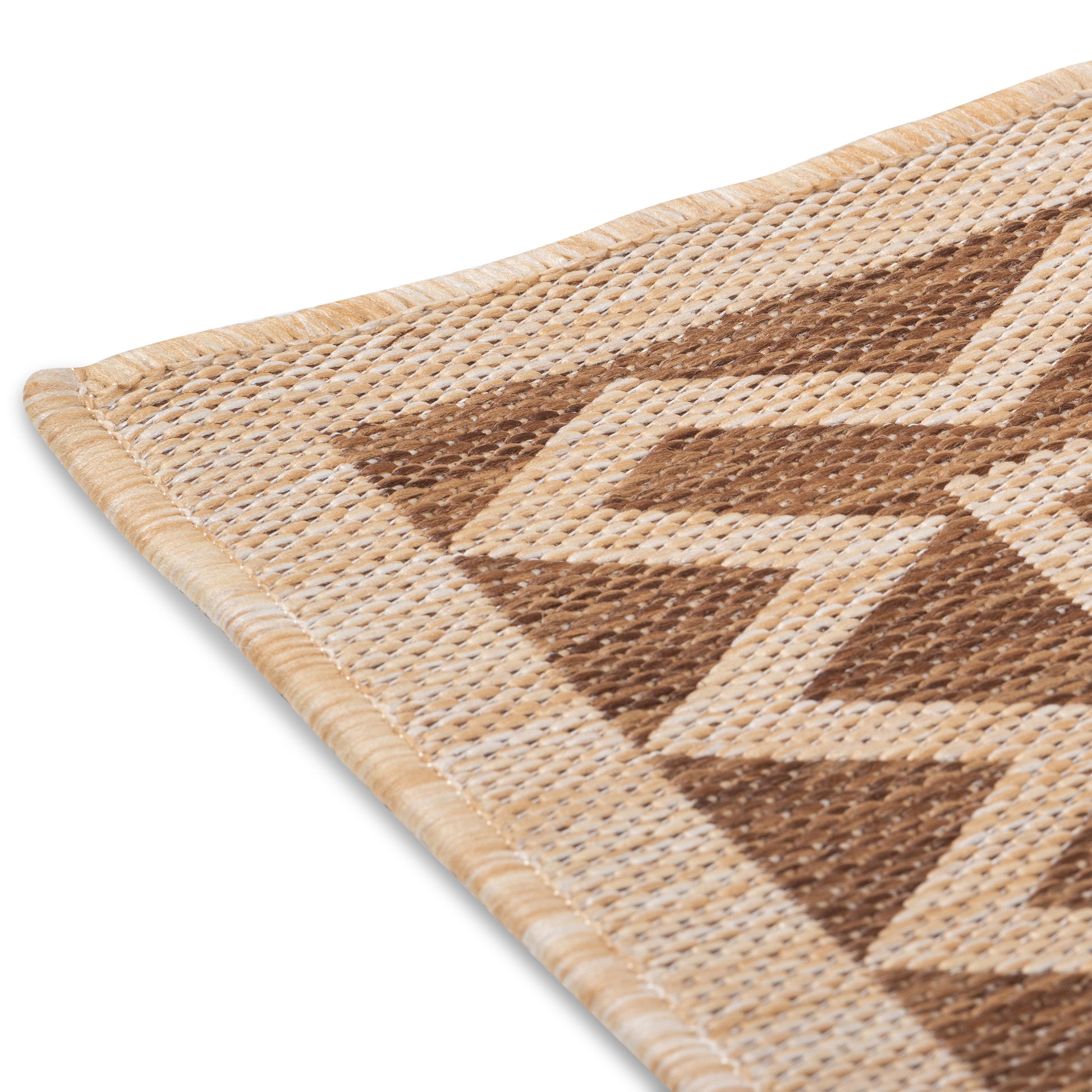 Quick Dry Beige Moroccan Indoor Outdoor Rug for Patio Backyard Deck Balcony Terrace