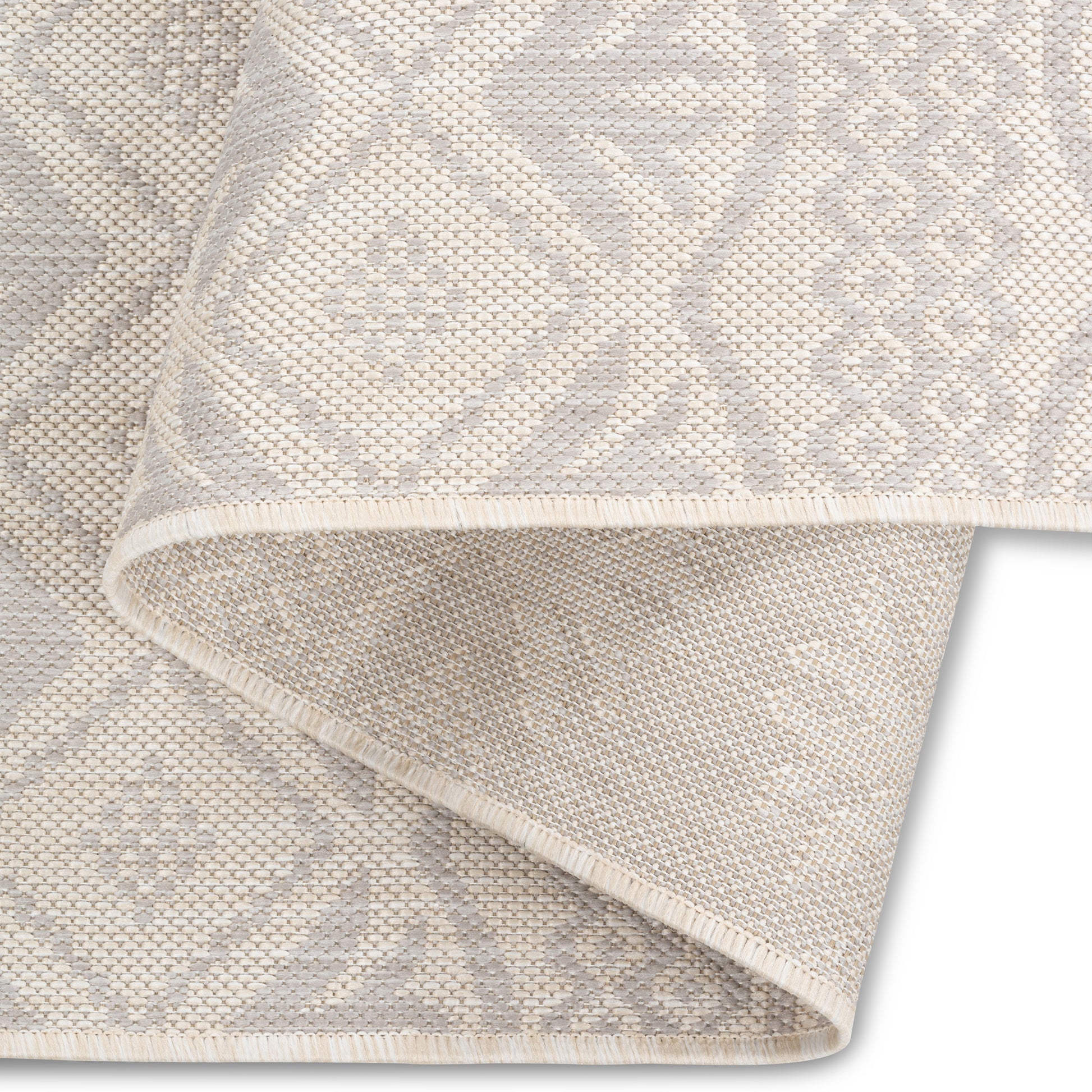 Quick Dry Grey Fleur Indoor Outdoor Rug for Patio Backyard Deck Balcony Terrace