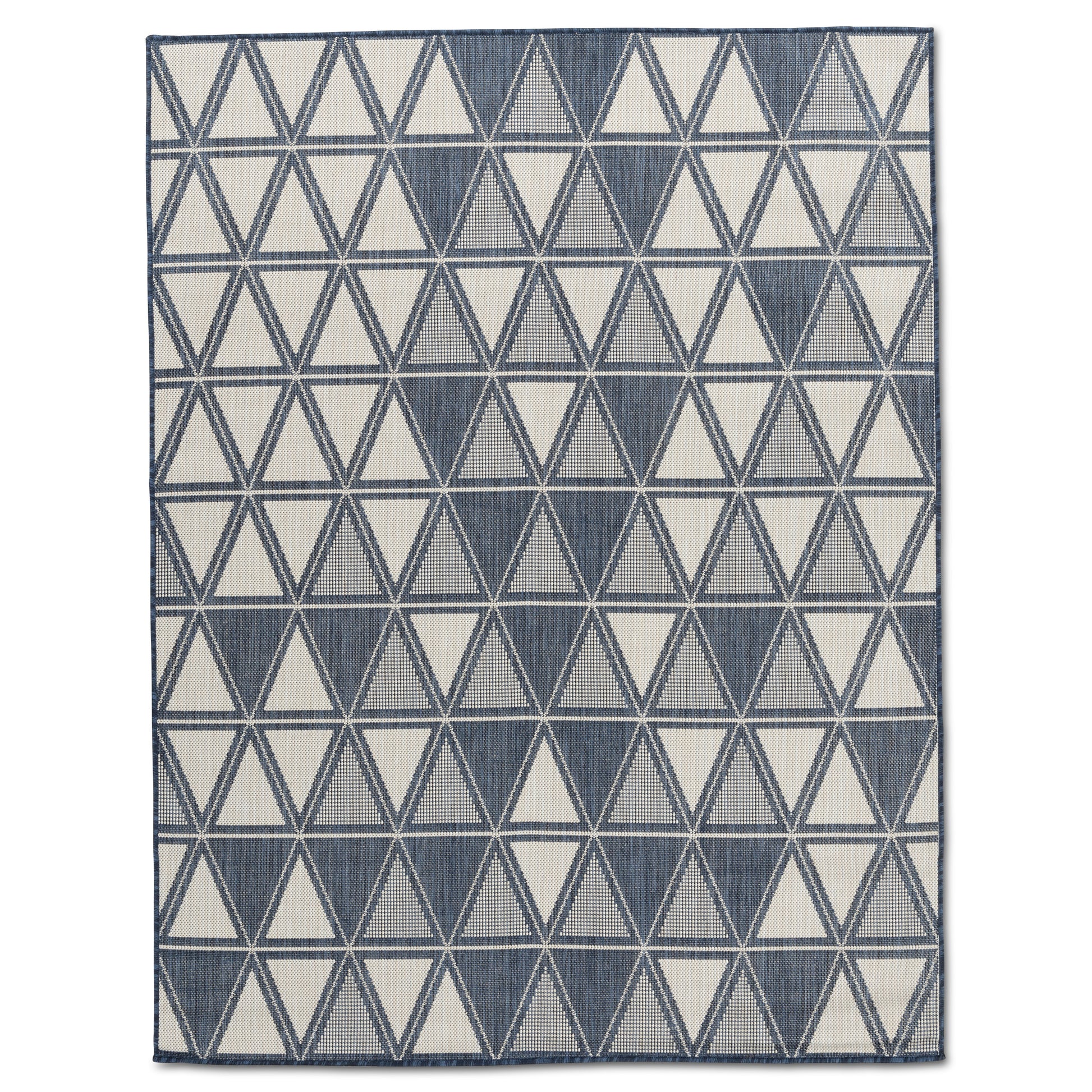 Quick Dry Navy Indoor Outdoor Rug for Patio Backyard Deck Balcony Terrace