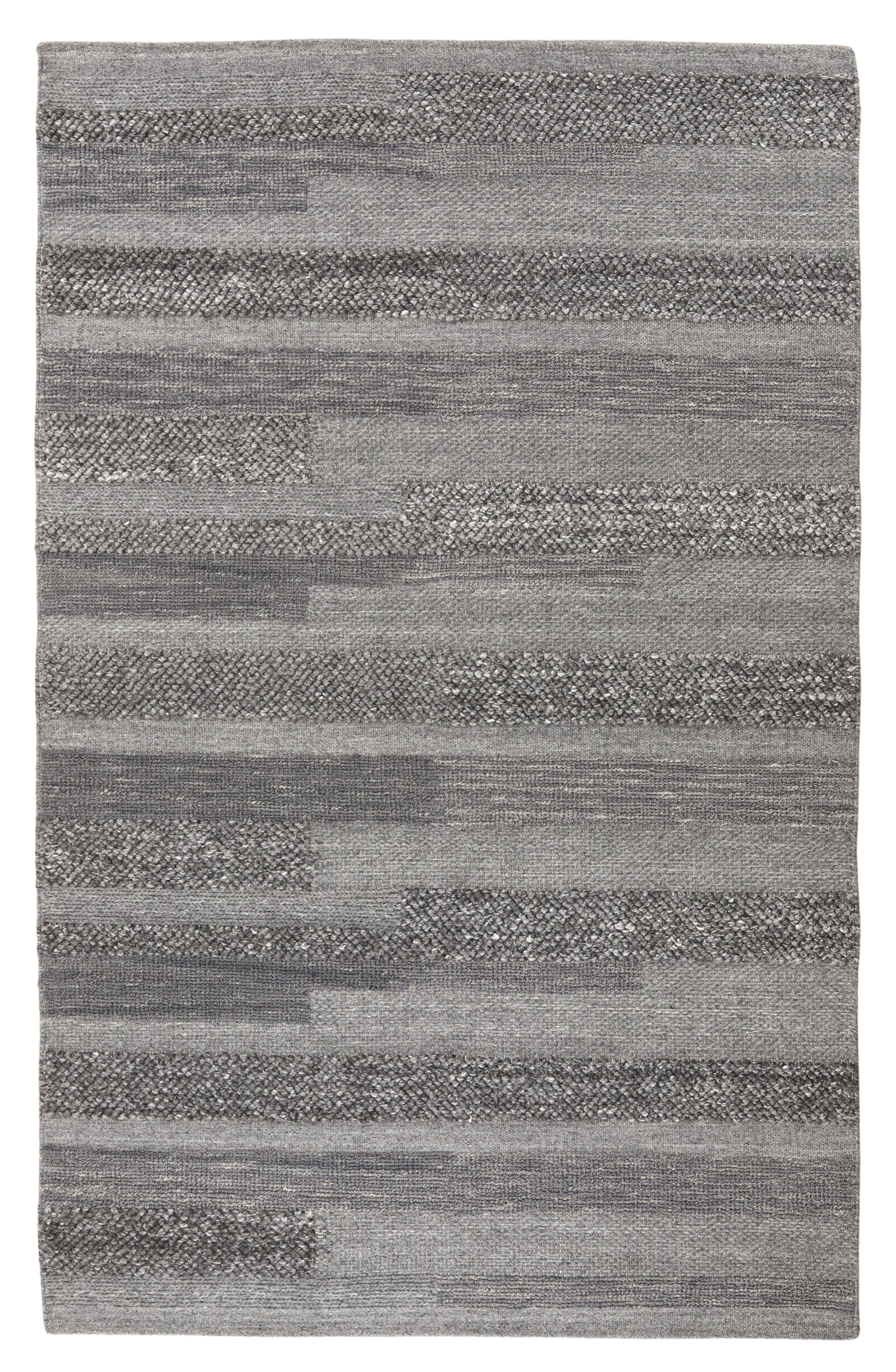 Hygge Charcoal Indoor Wool Rug - Erbanica