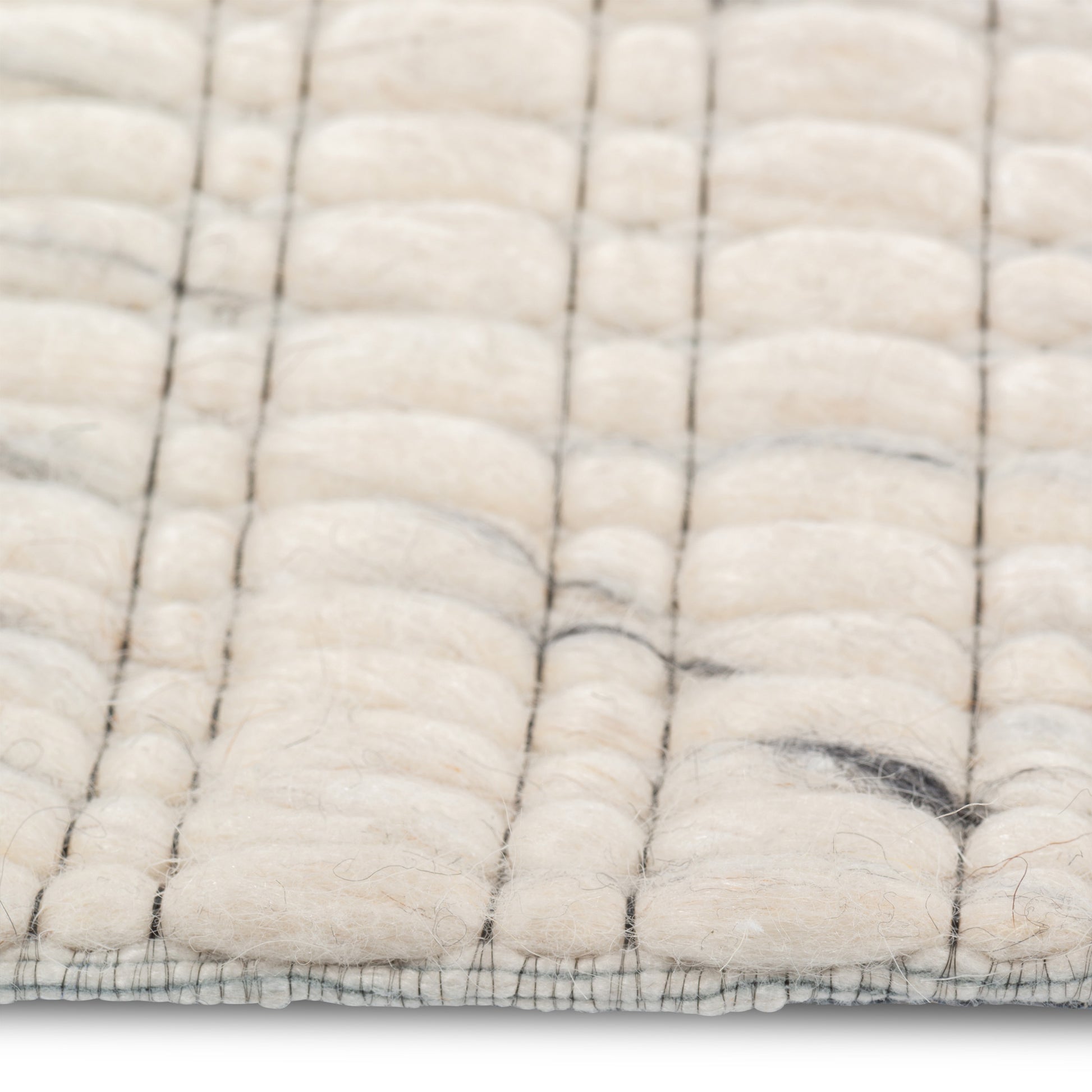 Chinook Ivory Grey Wool Indoor Rug, Area rug, Indoor carpet, Handmade, Soft