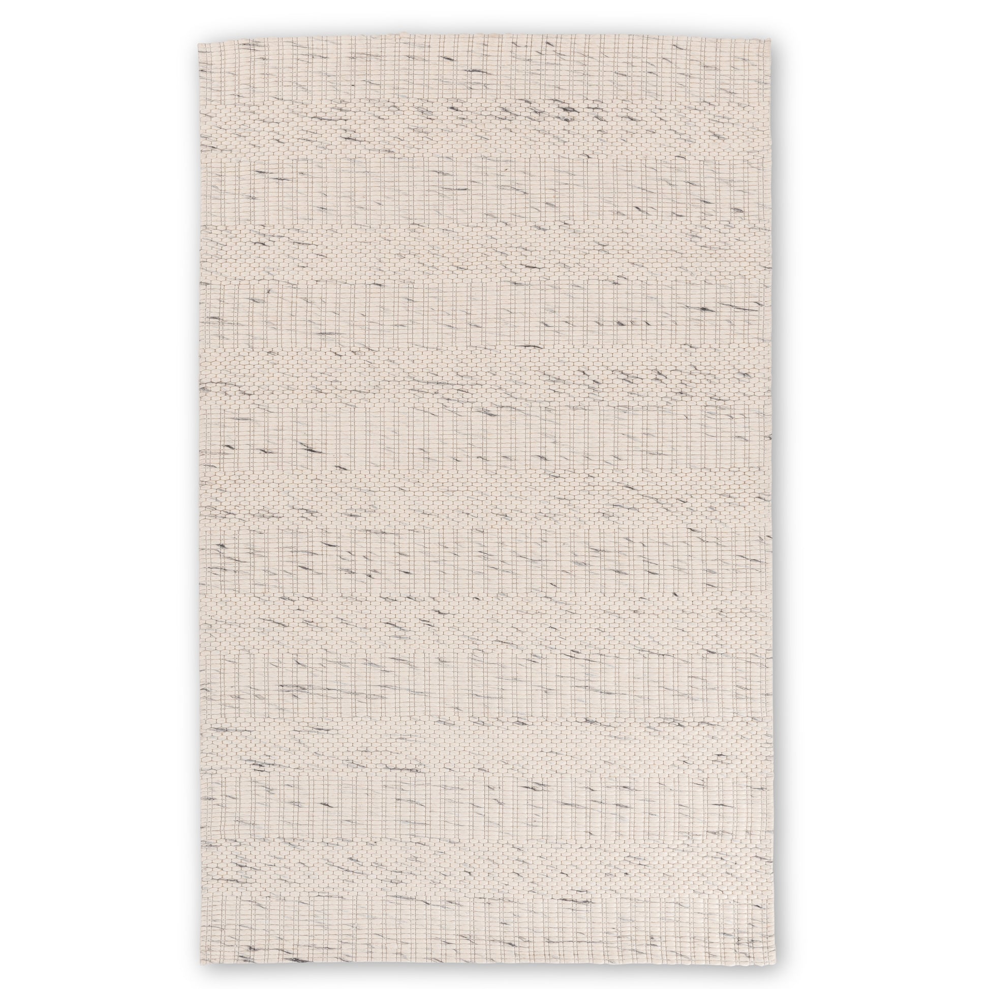 Chinook Ivory Grey Wool Indoor Rug, Area rug, Indoor carpet, Handmade, Soft