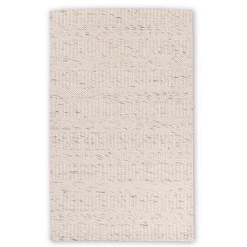 Chinook Ivory Grey Wool Indoor Rug, Area rug, Indoor carpet, Handmade, Soft