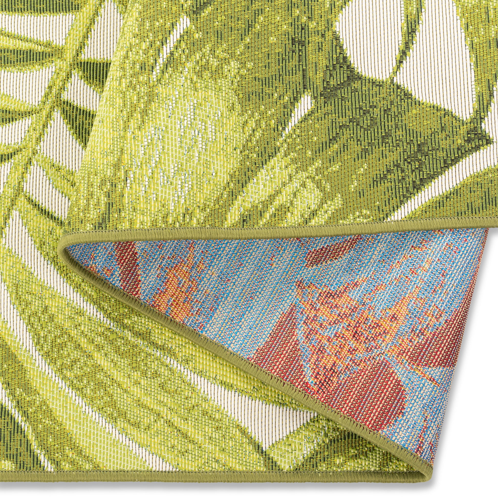 Eden Palm White Indoor Outdoor Rug - Erbanica