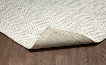 Estelle Ivory Wool Indoor Rug - Erbanica