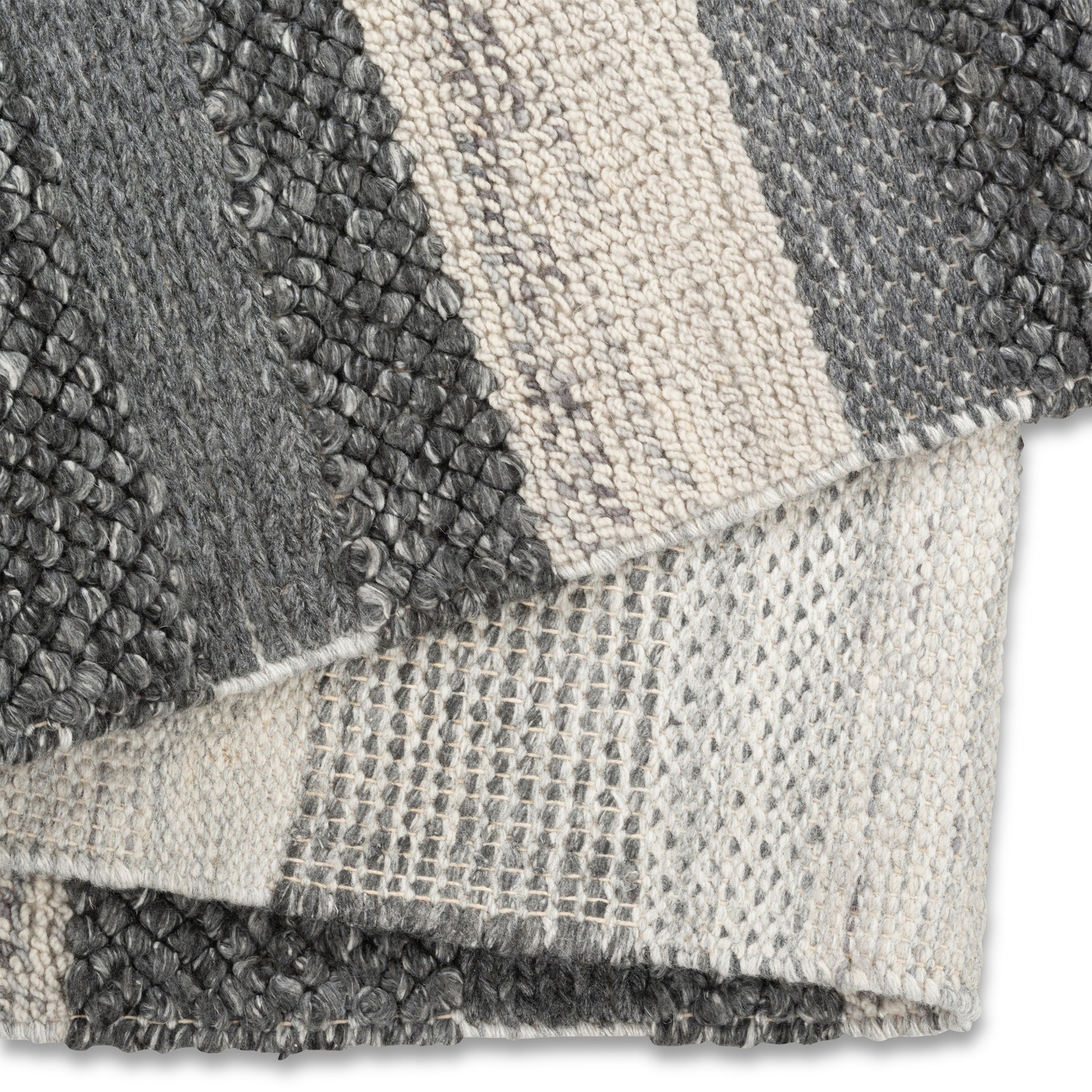Hygge Grey Indoor Wool Rug - Erbanica