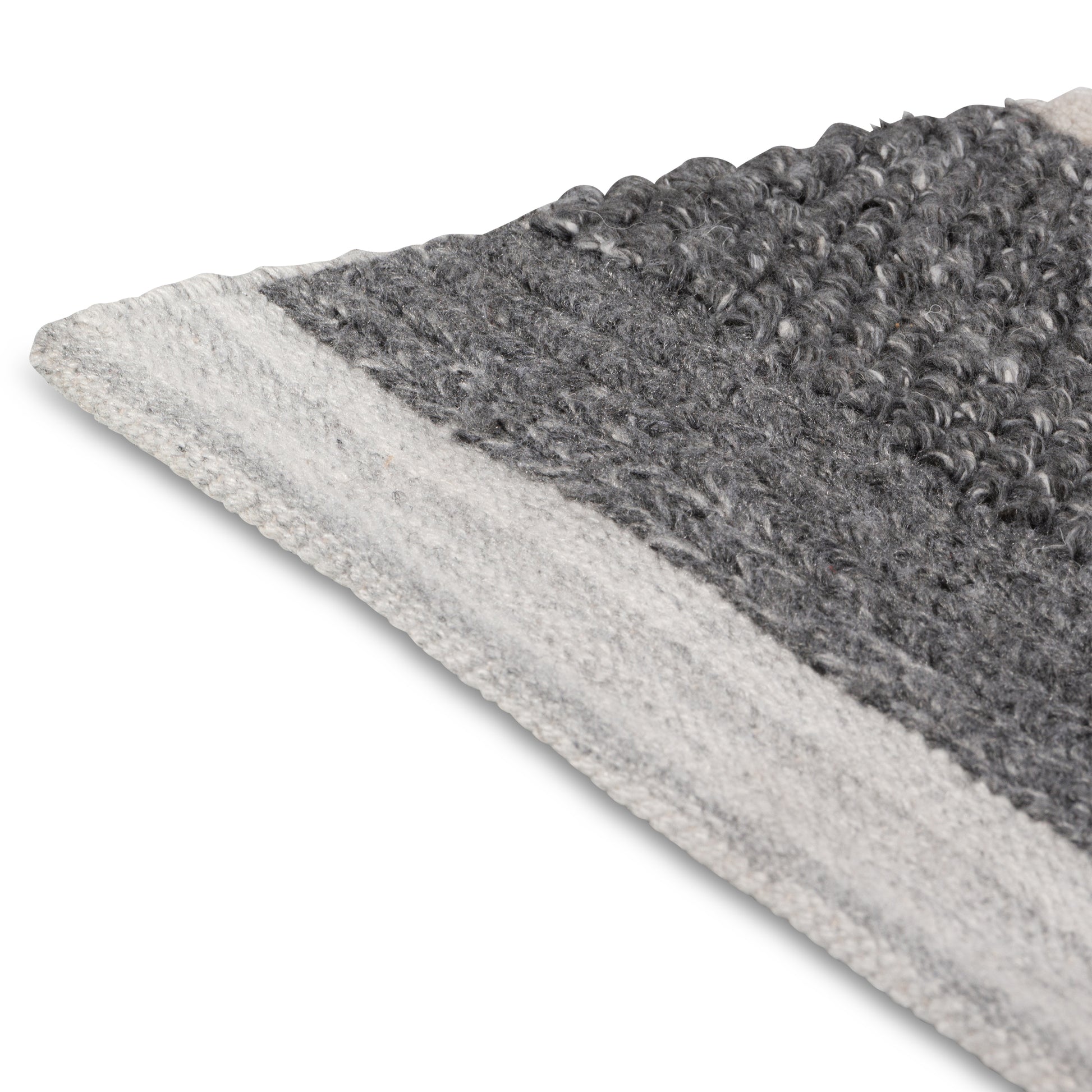 Hygge Grey Indoor Wool Rug - Erbanica