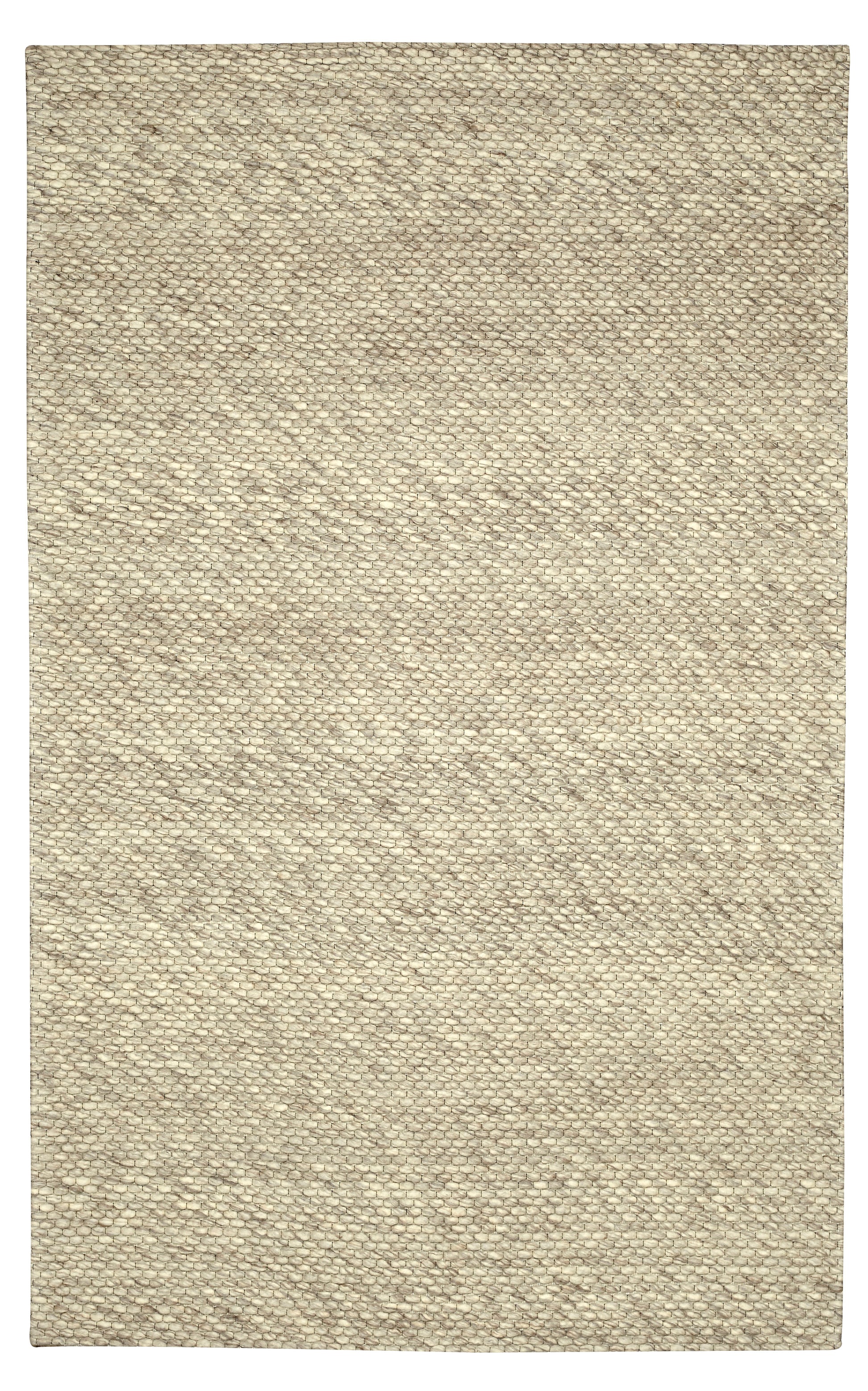 Chinook Ivory Grey Wool Indoor Rug, Area rug, Indoor carpet, Handmade, Soft
