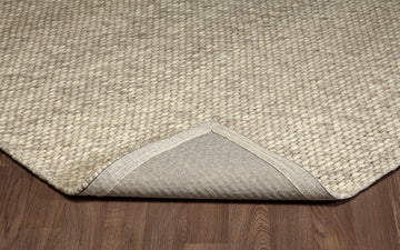 Chinook Ivory Grey Wool Indoor Rug, Area rug, Indoor carpet, Handmade, Soft
