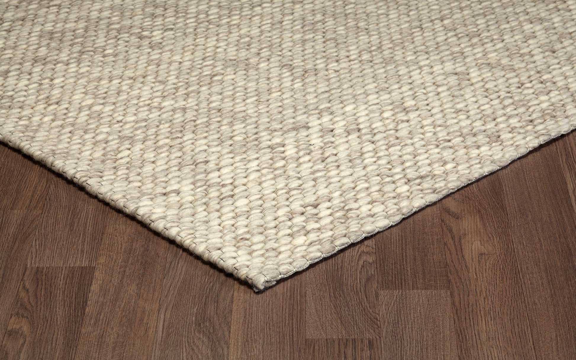Chinook Ivory Grey Wool Indoor Rug, Area rug, Indoor carpet, Handmade, Soft